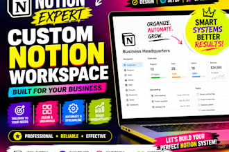 create a custom notion dashboard, workspace and CRM