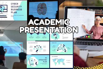 create academic powerpoint presentation, scientific poster