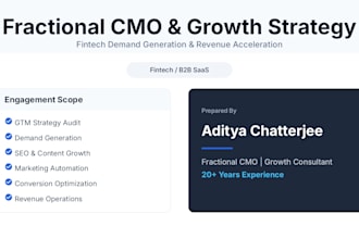 be your fractional cmo and build a revenue growth strategy