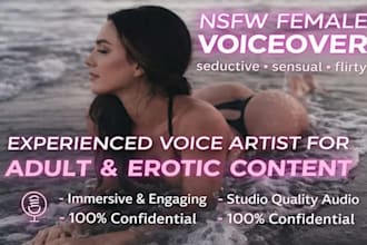 record nsfw asmr female american accent voiceover custom erotic voice acting 4 u