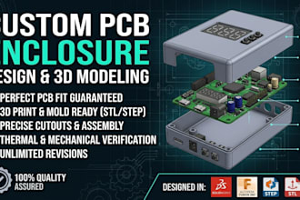 design custom pcb enclosure, 3d casing, and electronic product design