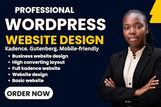 design wordpress website, kadence website, kadence pro and gutenberg blocks