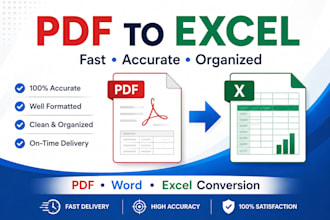 convert PDF excel and word
