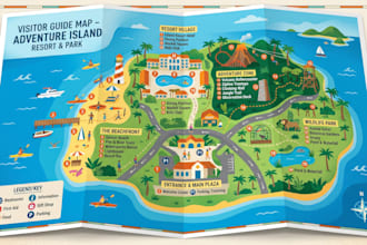 tourist maps, city maps, travels maps interactive visitor guide, attraction maps