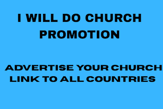 do church promotion church advertising