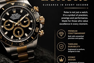 create luxury social media posts and advertisement posters