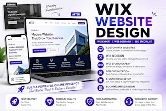 design a professional wix website that converts
