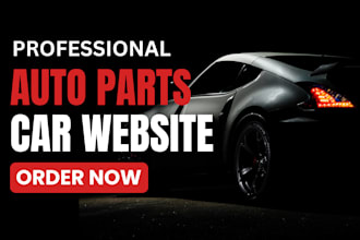 build auto parts shopify store, automotive website, car parts store
