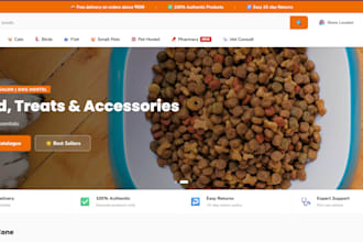 develop a custom website with admin dashboard and backend