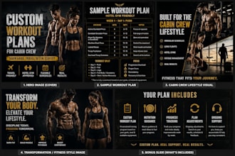 create custom workout plans for cabin crew