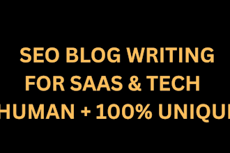 write SEO blog posts for saas and tech websites