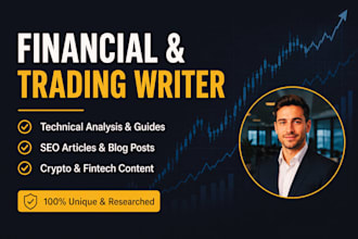 write expert finance article and crypto trading content