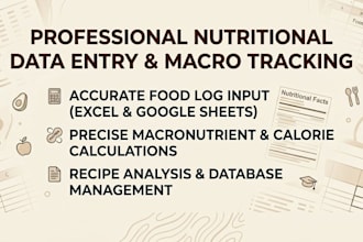 do accurate nutritional data entry and food macro tracking