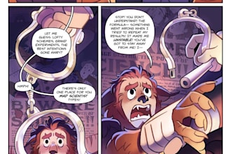 draw furry comic illustration furry character manga comic for your script style