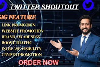 promote your business with targeted twitter x shoutout