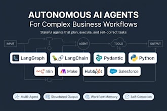 develop autonomous ai agents and langgraph workflows