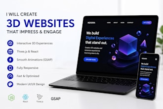 create stunning 3d websites