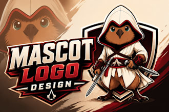 create custom mascot logo design for your brand and business