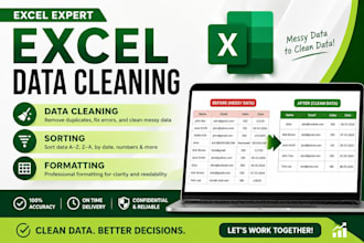 excel data cleaning , shorting and formatting