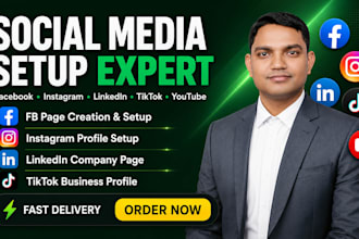 do social media page creation and facebook page setup