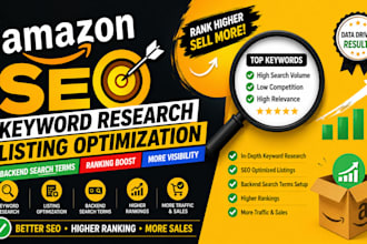 amazon SEO keyword research listing optimization backend search terms ranking
