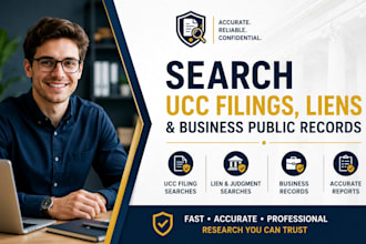 search ucc filings liens and business public records
