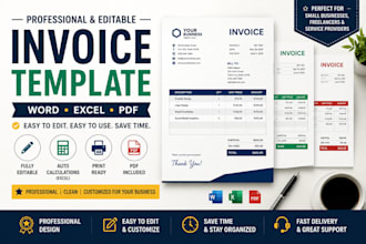 make professional editable invoices for small businesses