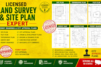 create georgia licensed boundary surveys site plans and permit ready drawings