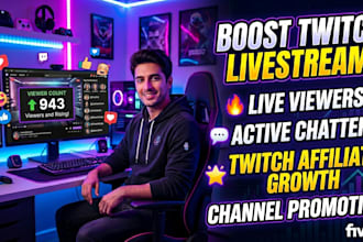 twitch channel promotion live viewes