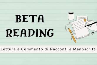 provide beta reading for fantasy and sci fi novels