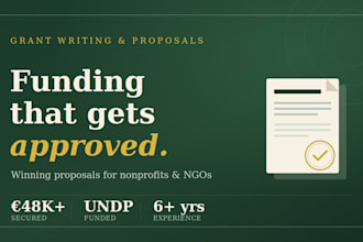 write a winning grant proposal for your nonprofit, ngo, or business