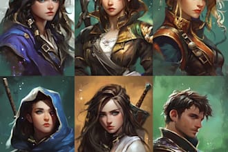 create concept art and illustration