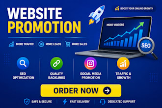 do social media website promotion to increase shopify ads and website traffic