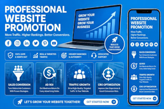 do social media website promotion to increase shopify ads and website traffic