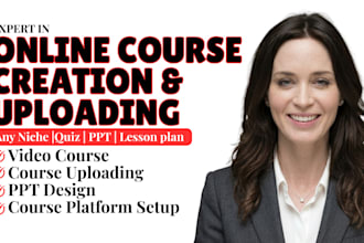 create a complete online course curriculum, course content, and course PPT