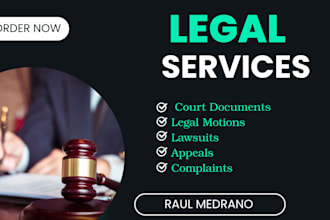 draft lawsuits,court complaints, legal motions, and petitions for pro se filing