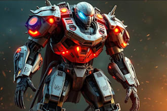 design spectacular robots, cyborgs and mechs