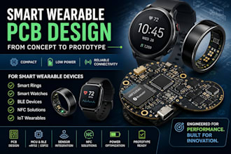 design smart wearable pcb from concept to prototype for ring, IOS watch and bles