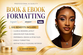 amazon KDP book editing paperback book formatting KDP book publishing book cover