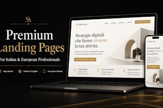 design a premium landing page