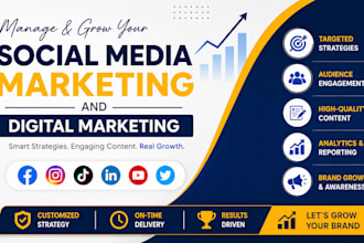 manage and grow your social media marketing and digital marketing