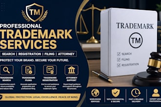 conduct trademark search, trademark registration and filing for your business