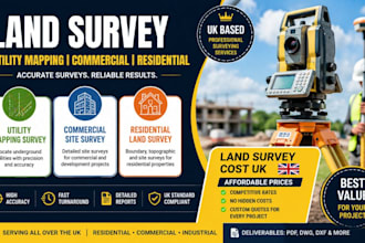 utility mapping survey commercial site survey residential land survey cost UK