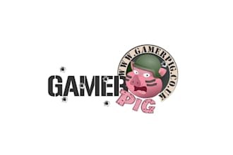 design significant modern gamer pig logo