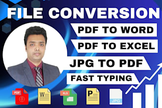 convert pdf to excel, word, jpg and other file formats