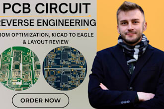 pcb reverse engineering, gerber, bom optimization, dfm, kicad pcb layout review