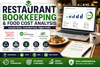 restaurant bookkeeping and food cost analysis using restaurant365 or quickbooks