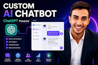develop custom ai website chatbot with chatgpt website integration