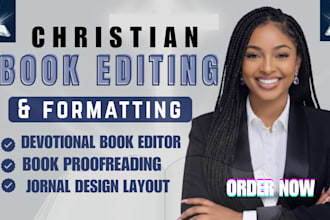 do christian book proofreading and editing book formatting, devotional, journals