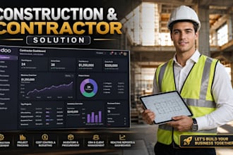 build a professional odoo construction or contractor website